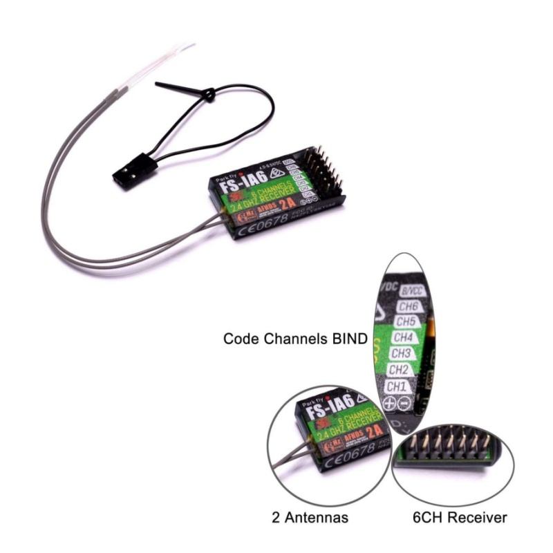 Drone Racing Battery - Flysky FS-IA6 Alıcı 6CH Çift Anten
