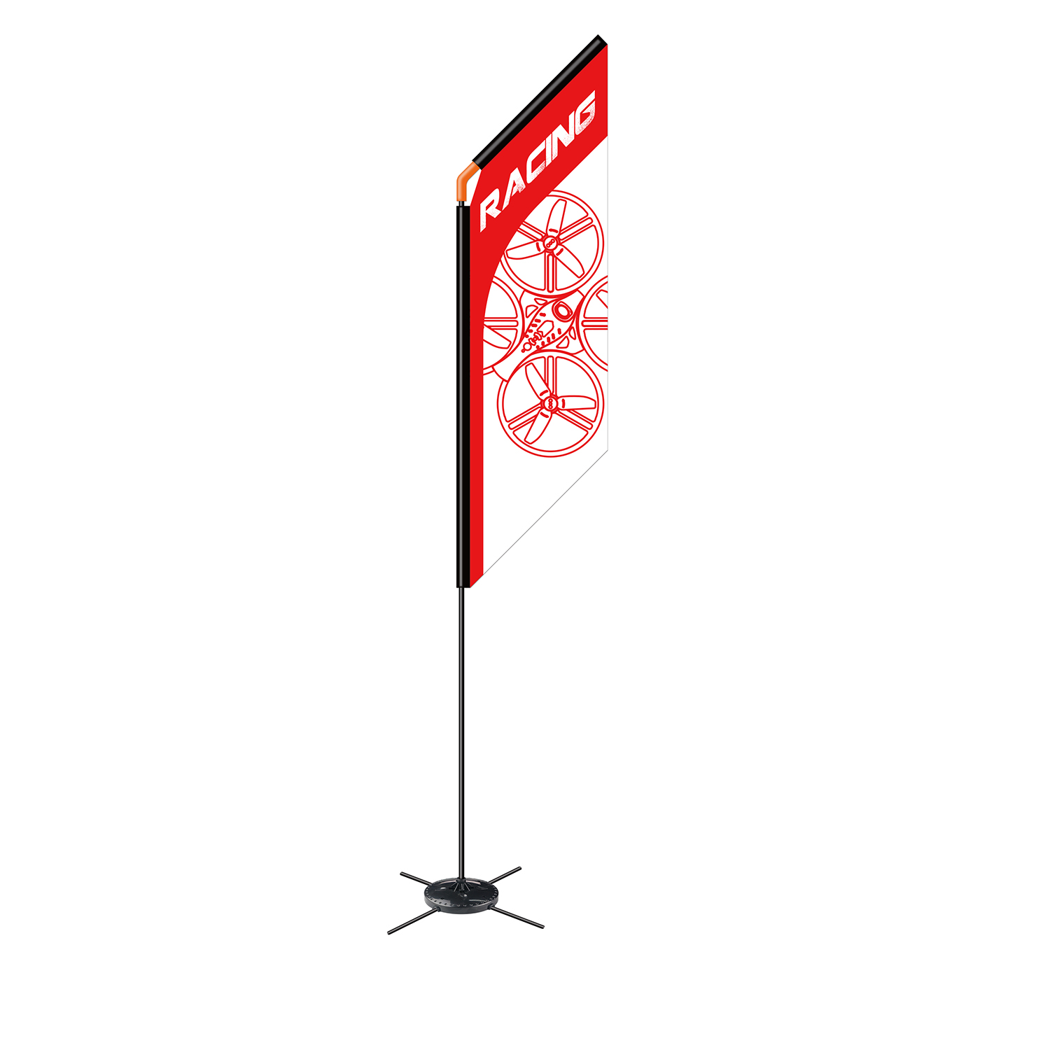 Drone Racing Flag - 560mm FPV Yarış Drone'u Quad Whoop