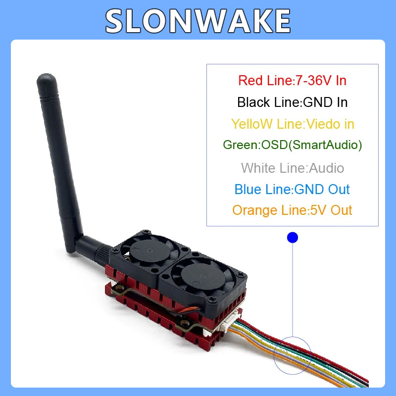 SLONWAKE 5.8G 48CH 4.2W VTX Ay - Drone Racing Transmitter incelemesi ve fiyatı
